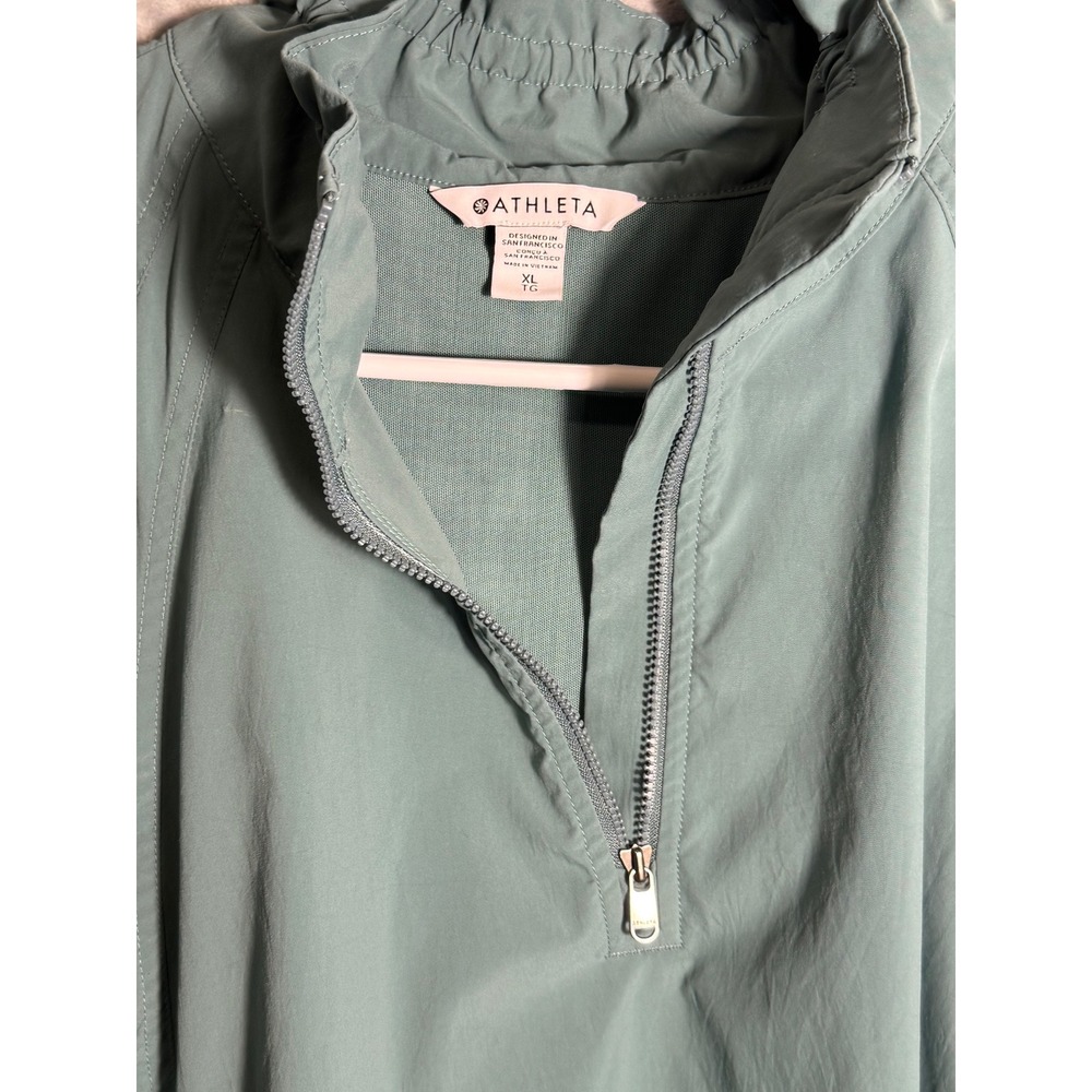 Athleta Teal Pullover Half Zip Anorak Jacket Womens XL Lightweight oversized - Picture 3 of 13